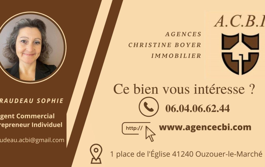 A.C.B.I. - AGENCES CHRISTINE BOYER IMMOBILIER : Terrain | AUTAINVILLE (41240) | 0 m2 | 16 800 € 